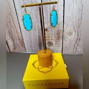 VINTAGE Kendra Scott Elle Earrings- turquoise